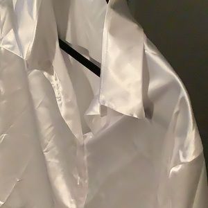 Silk button up shirt women